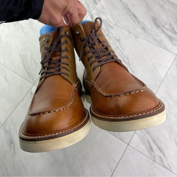 Andrew Marc Vibram Men 9.5 Ashford AMASHFL-2274 Brown Leather Work Fashion Boots main image 16